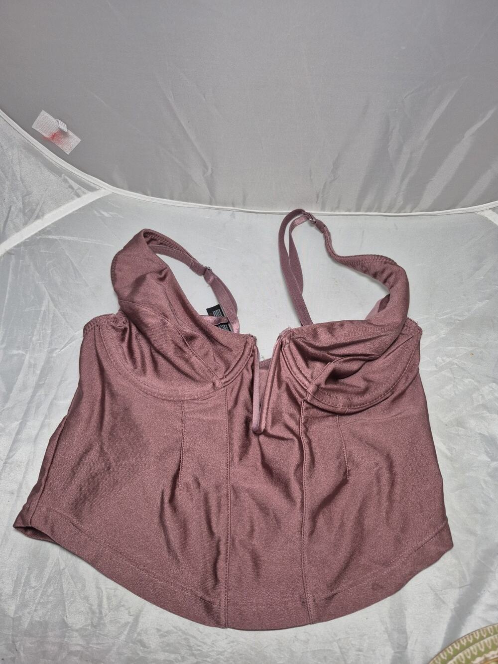 💥Urban Outfitters Mauve Festival Bralette Sexy Top Size Medium Underwired D3